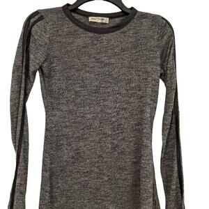 Bear Dance Black Top with Faux Leather Trim, S